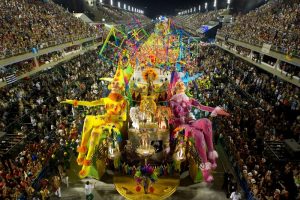 Parade sambadrome au carnaval de Rio vue 2